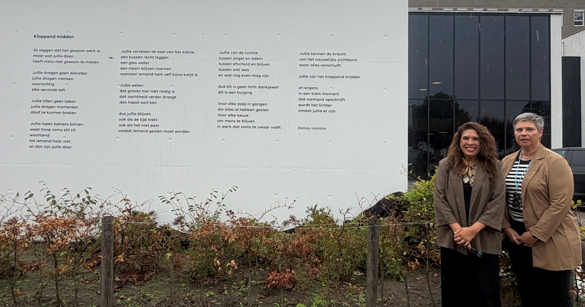 Gedicht ‘Kloppend Midden’ krijgt plek op gevel Beatrixziekenhuis in Gorinchem
