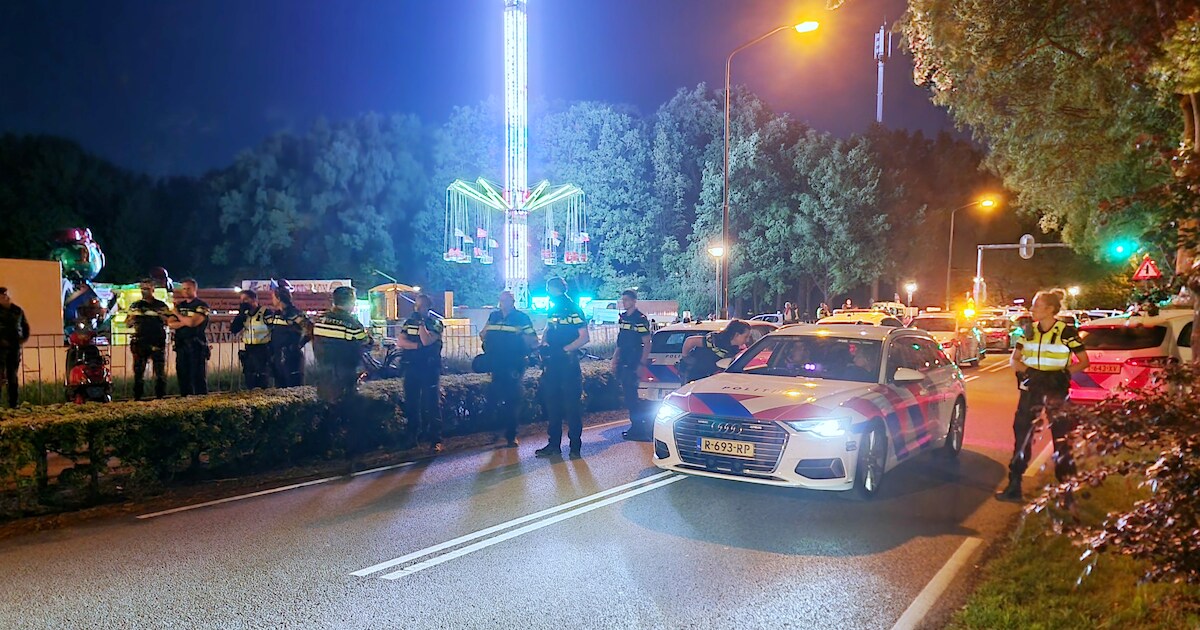 Jongeren massaal op de vuist bij kermis in Hoogland: vijf aanhoudingen, één persoon naar ziekenhuis