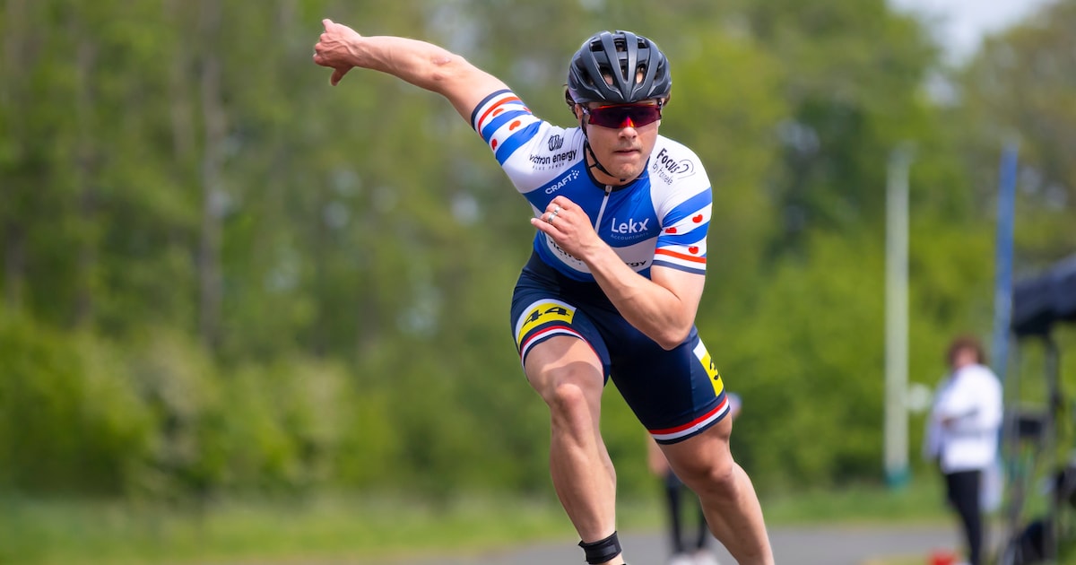 Ondanks schaatscarrière geeft Sem Spruit het inline skaten niet op: ‘Het is geen kwestie van even op
