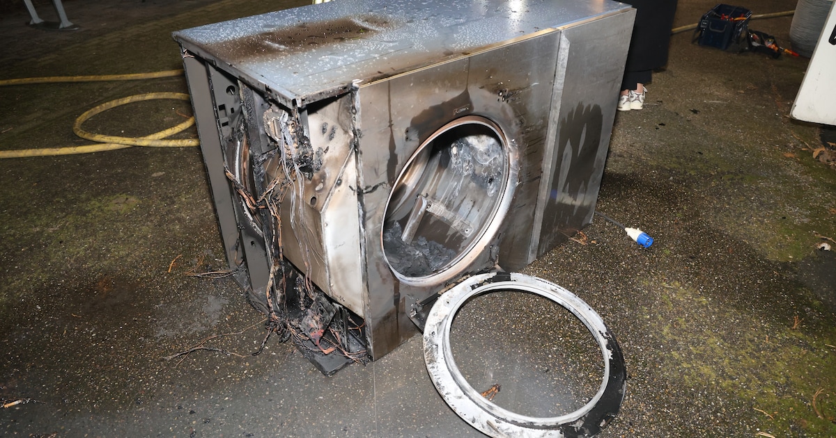 Wasdroger vat vlam in sauna/wellness in Warmond