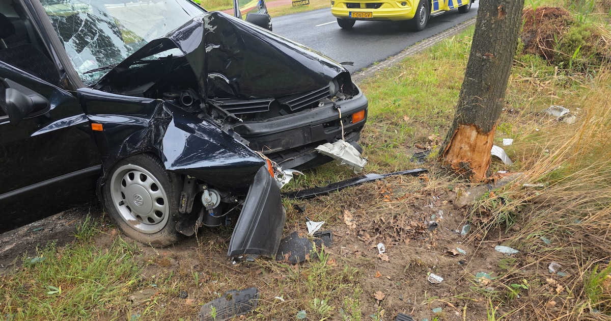 Drie gewonden bij eenzijdig ongeval in Gieten