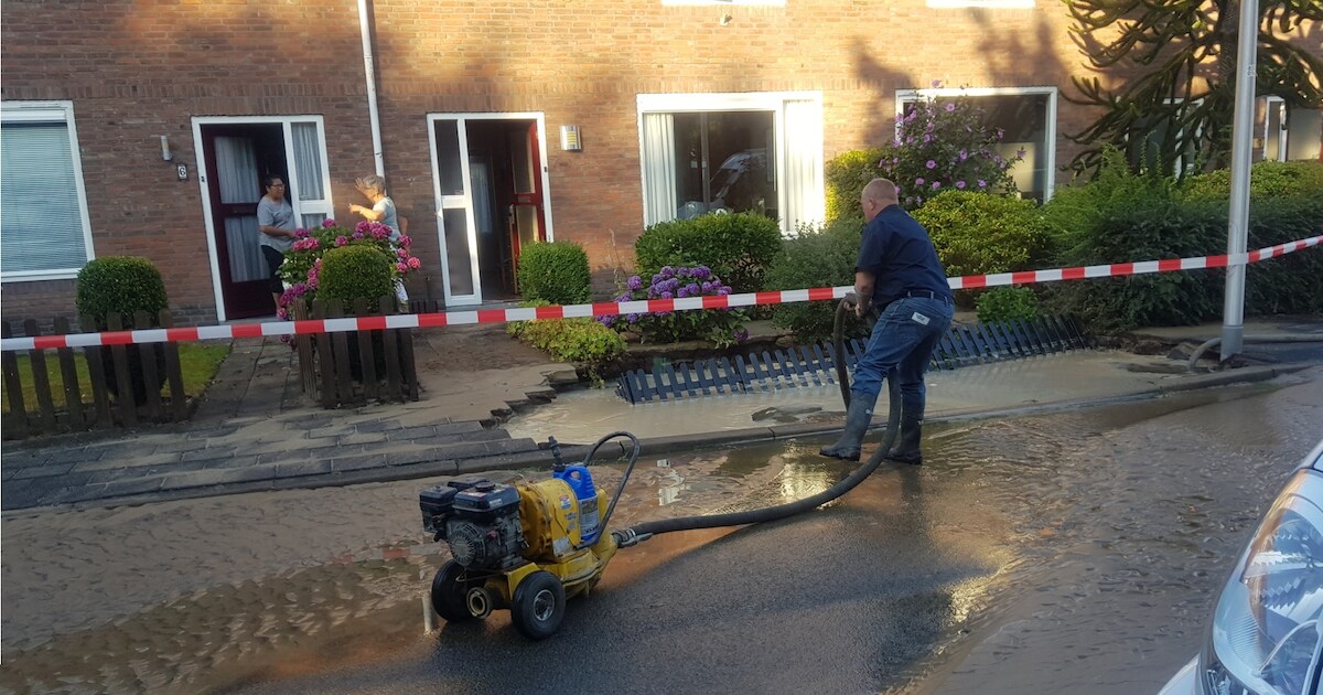 Ene waterleidingbreuk na de andere in Liendert
