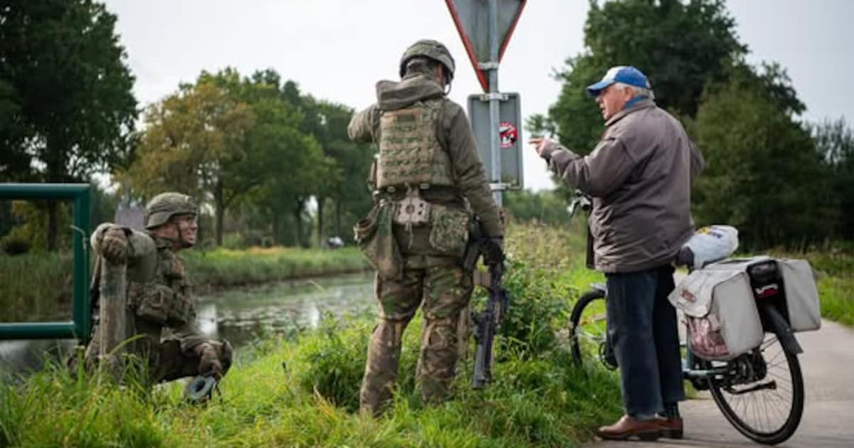 Militairen van Defensie oefenen in Gulpen-Wittem