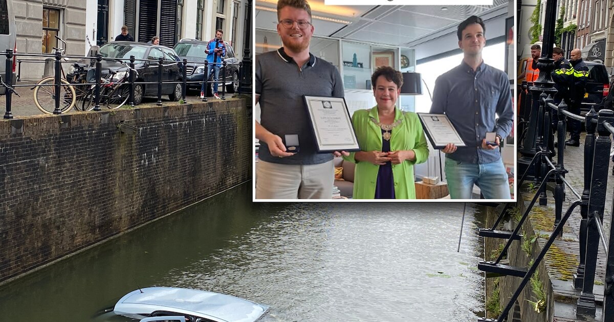 Medaille voor Bas en Rowan die vrouw en kind uit Plompetorengracht ...
