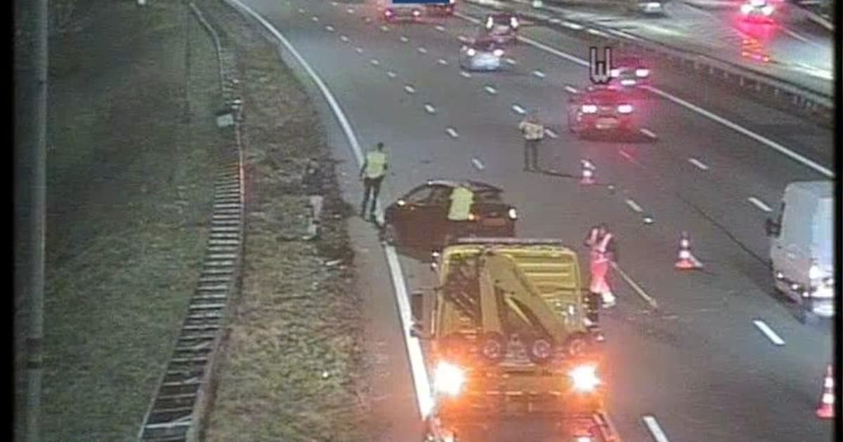 Bijna uur vertraging door ongeval op de A12 bij Bodegraven
