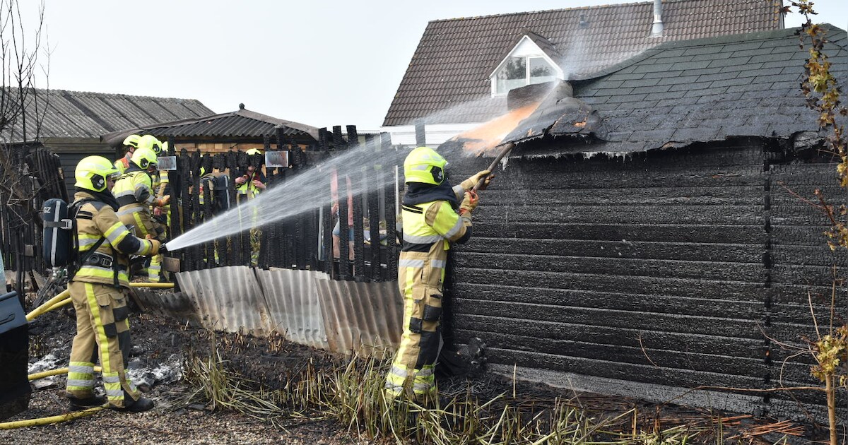 Middelbrand op Steigerboom in Kerkdriel