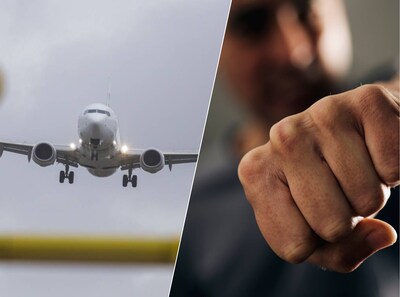 Rotterdammer (26) de cel in na mishandelen medepassagier in vliegtuig