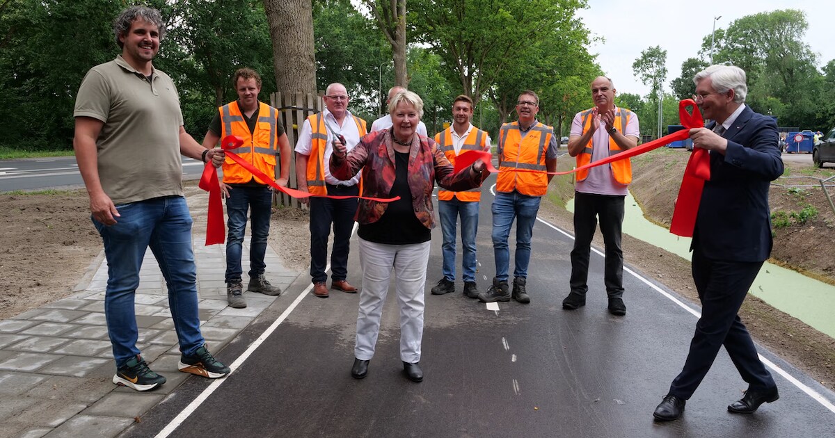 Door nieuw fietspad tussen Loenen en Vreeland kunnen kinderen weer veilig naar school