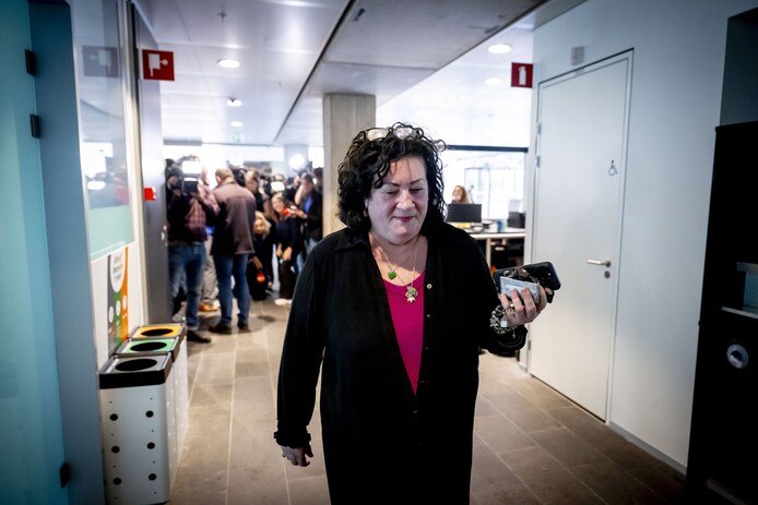 Caroline van der Plas (BBB) bij het ministerie van Financiën.