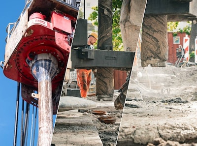 Fewer sleepless nights: Heijmans largely phases out traditional pile driving