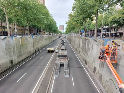 Tunnelbak Europaweg gaat weer open, maar is nog niet helemaal af