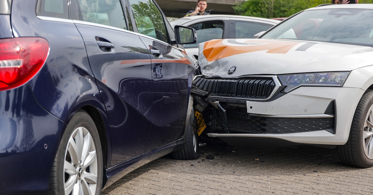 Botsing op de Rijksweg in Moordrecht
