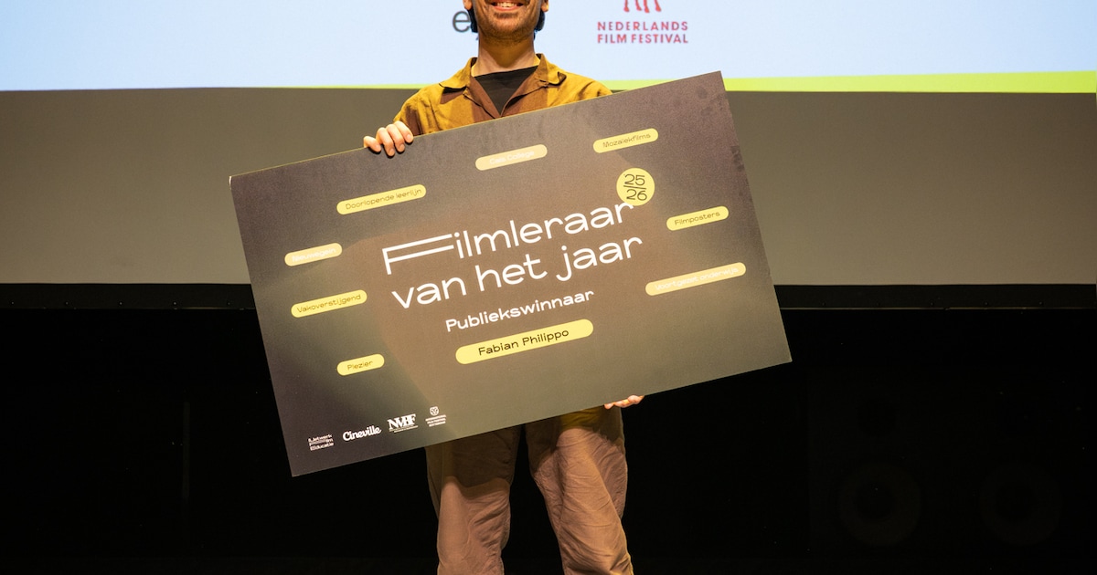 Nieuwegeinse docent Fabian Philippo wint publieksprijs Filmleraar van het Jaar