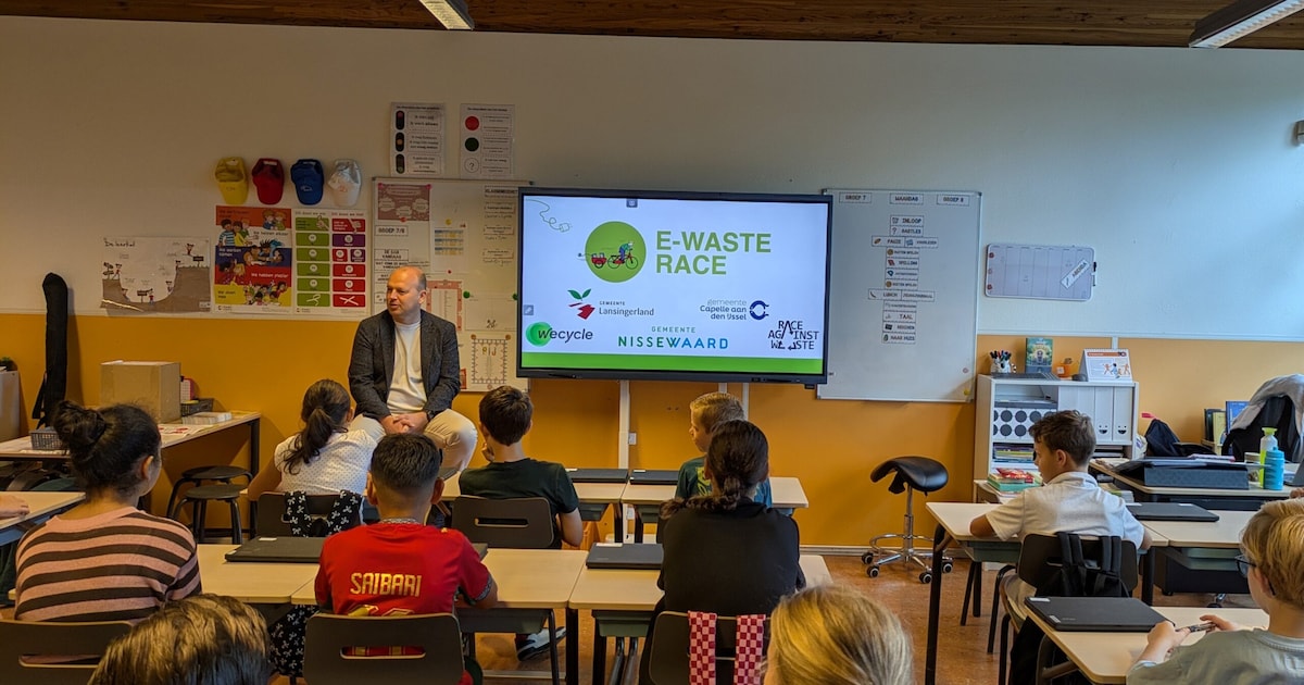 Basisscholen in Lansingerland zamelen elektronisch afval in tijdens E-waste Race
