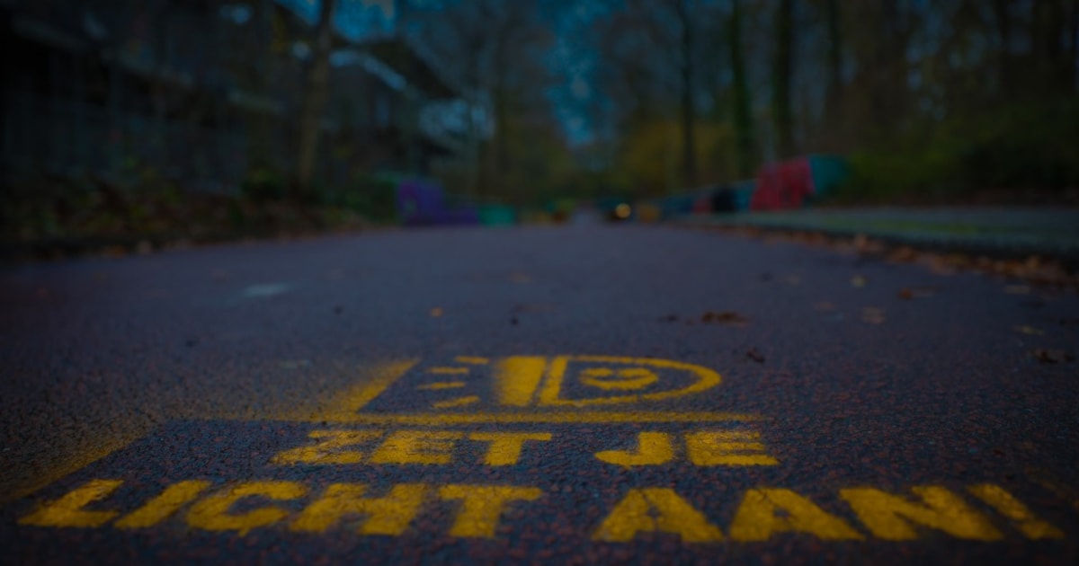 Actie ‘zet je licht aan’ bij fietstunnel Spekkelaan in Lisse