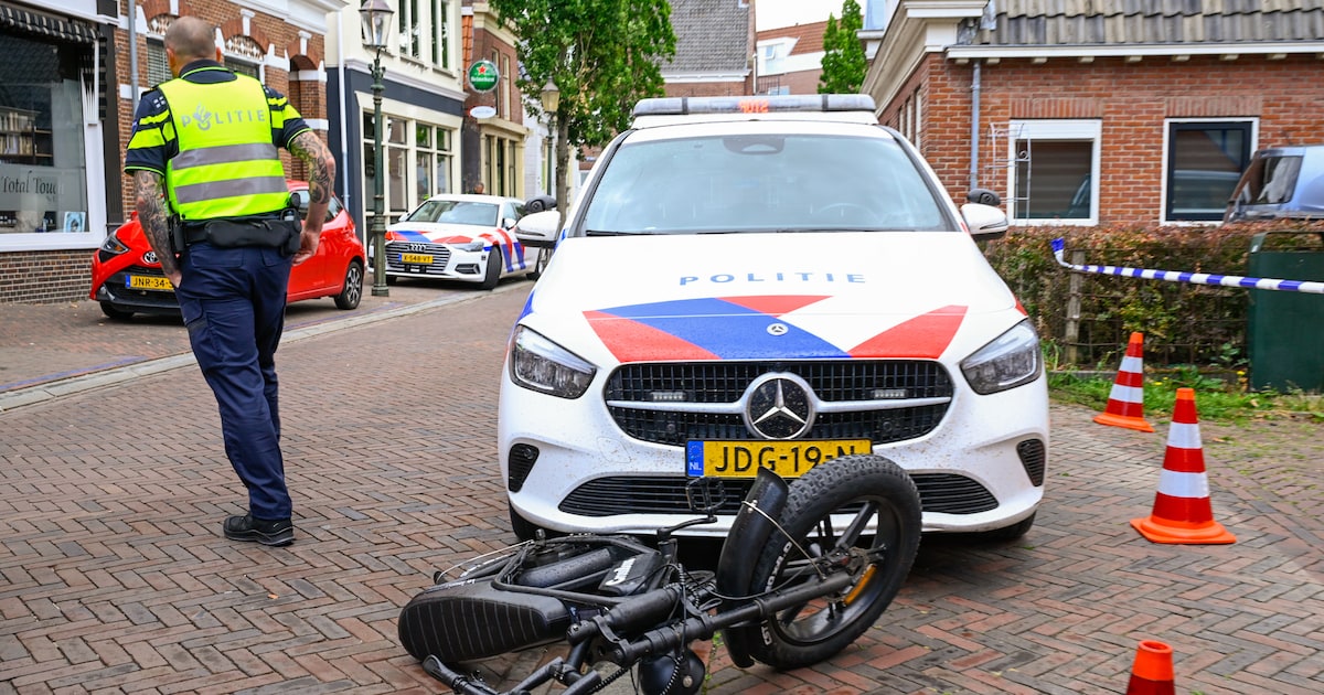 Achtervolging eindigt in botsing: fatbiker gewond in Appingedam