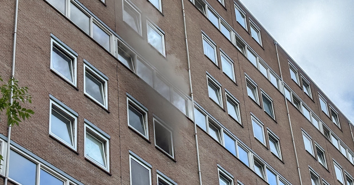 Veel rook bij brand in appartement in Leeuwarden
