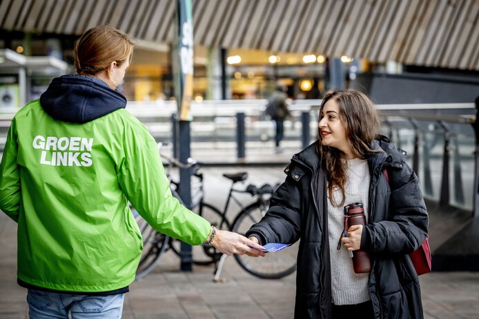 GroenLinks doet het vooral goed bij hoogopgeleide jonge mensen in de grote steden.