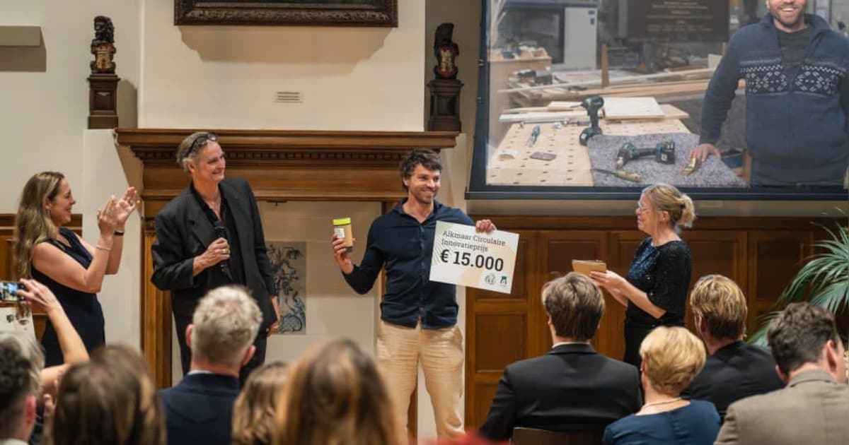 Van houtverbinding tot saus: deze ondernemers winnen de Alkmaarse Circulaire Innovatieprijzen
