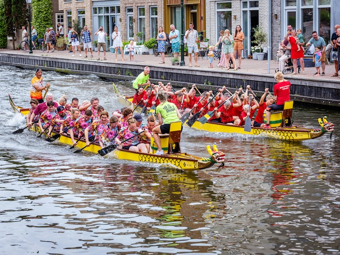 Bloedspannende drakenbootrace in Oudewater; dit zijn de winnaars ...