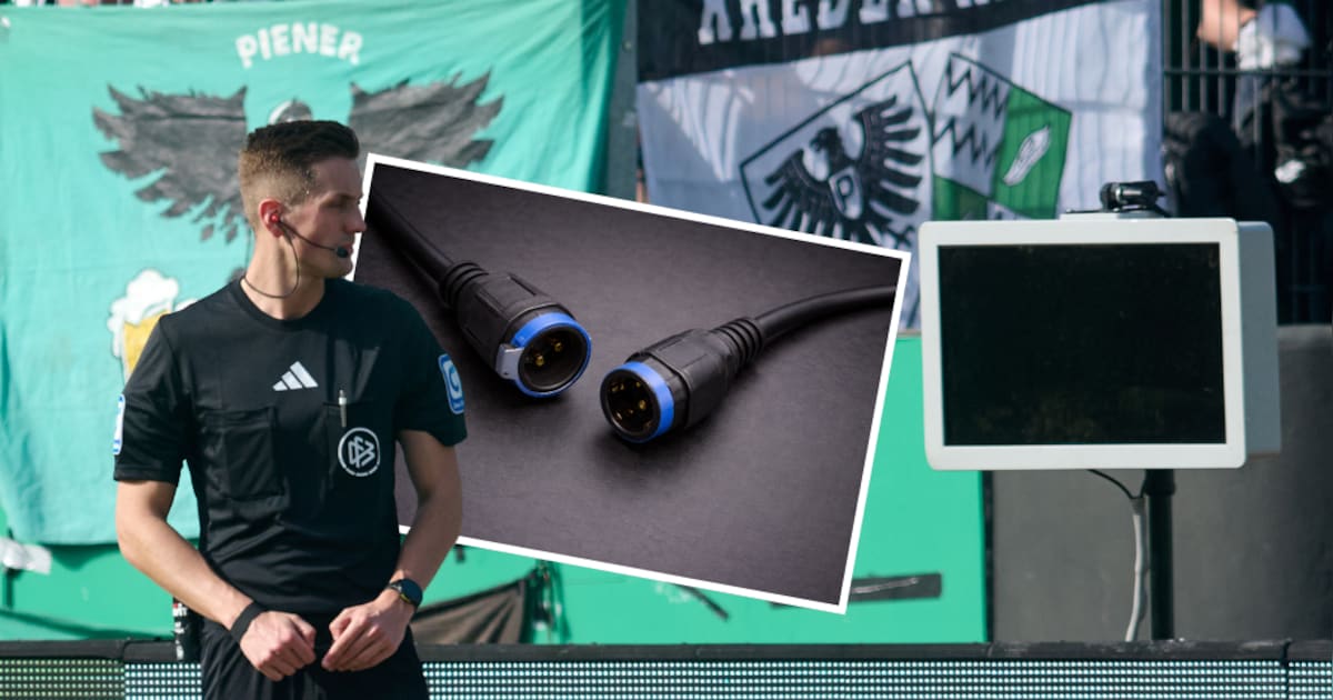 Gemaskerde supporter trekt stekker uit VAR-scherm: Duitse scheids staart verslagen naar zwart scherm