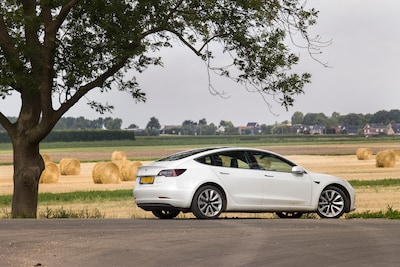 Tesla knalt op stel in auto: vrouw overlijdt, megaschadevergoeding van 285 miljoen euro