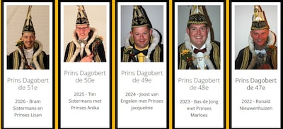 The wall of Dagobertjes: 51 x deze Harmelenaren waren ooit prins tijdens carnaval