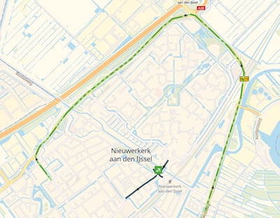 Rotonde Batavierlaan in Zuidplas vanaf 10 november afgesloten vanwege werkzaamheden