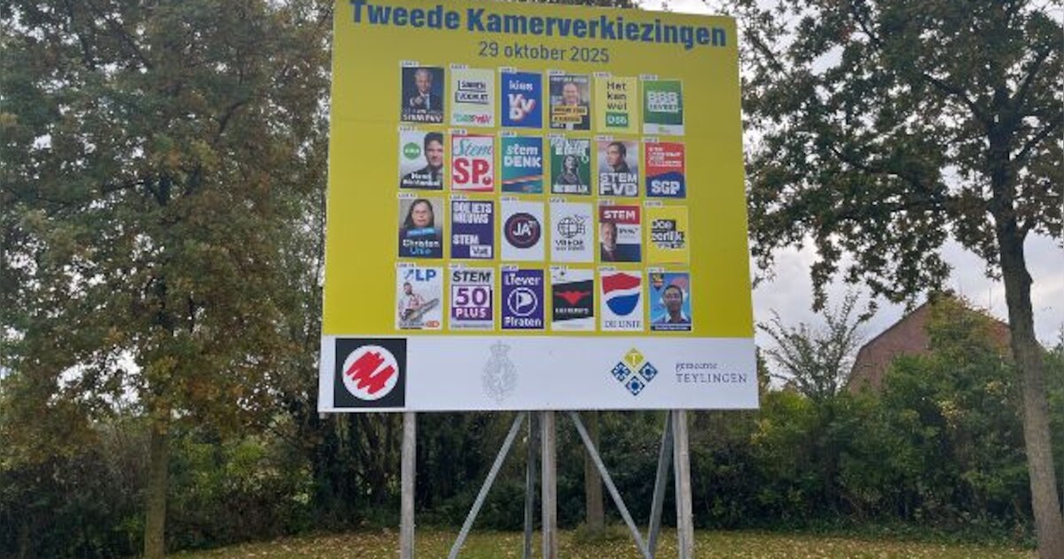 Verkiezingsposters opnieuw vernield in Teylingen