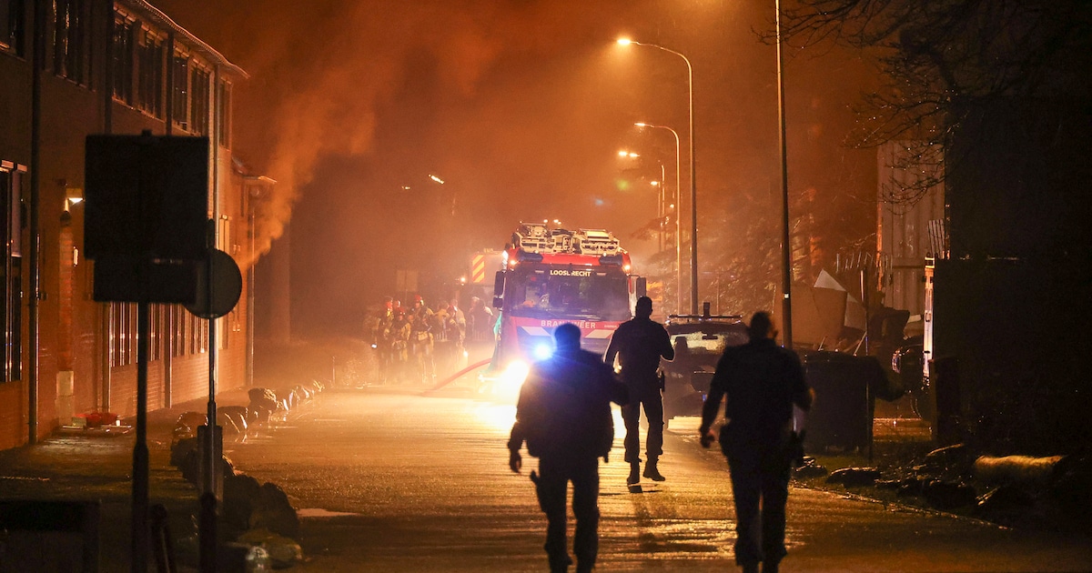 Brand in Korporaal Van Oudheusdenkazerne in Hilversum