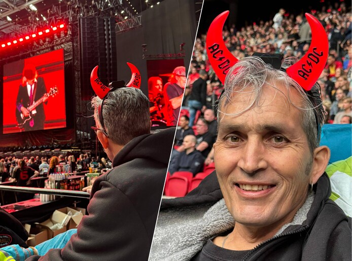 Terminale vader (54) die laatste wens zag uitkomen met concert AC/DC ...