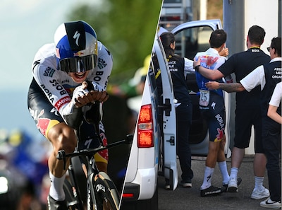 ‘Bitter vroeg einde’: Florian Lipowitz breekt sleutelbeen bij val in tijdrit Tour de France