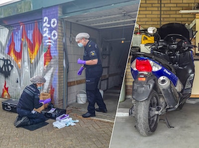 Groot onderzoek naar verstopte motorscooter en cashgeld in struiken na plofkraak op geldautomaat