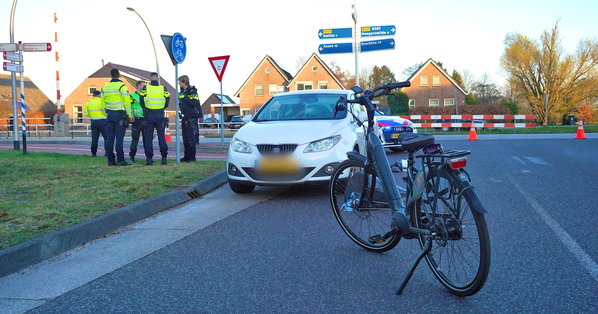Fietser ernstig gewond bij aanrijding in Smilde