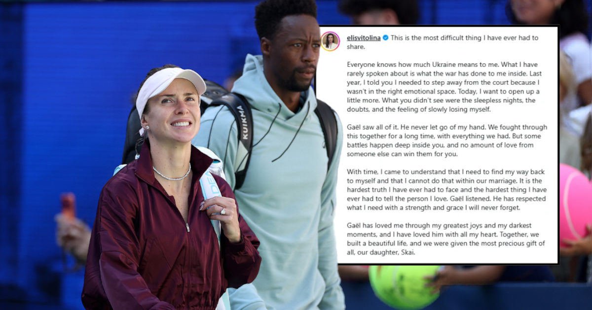 Tenniskoppel Monfils en Svitolina zet punt achter huwelijk: ‘Door oorlog in Oekraïne raakte ik mezel