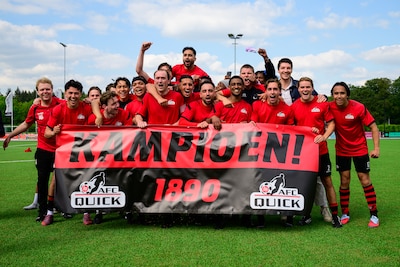AFC Quick 1890 viert ondanks nederlaag kampioenschap: ‘Voelde een beetje als een anti-climax’