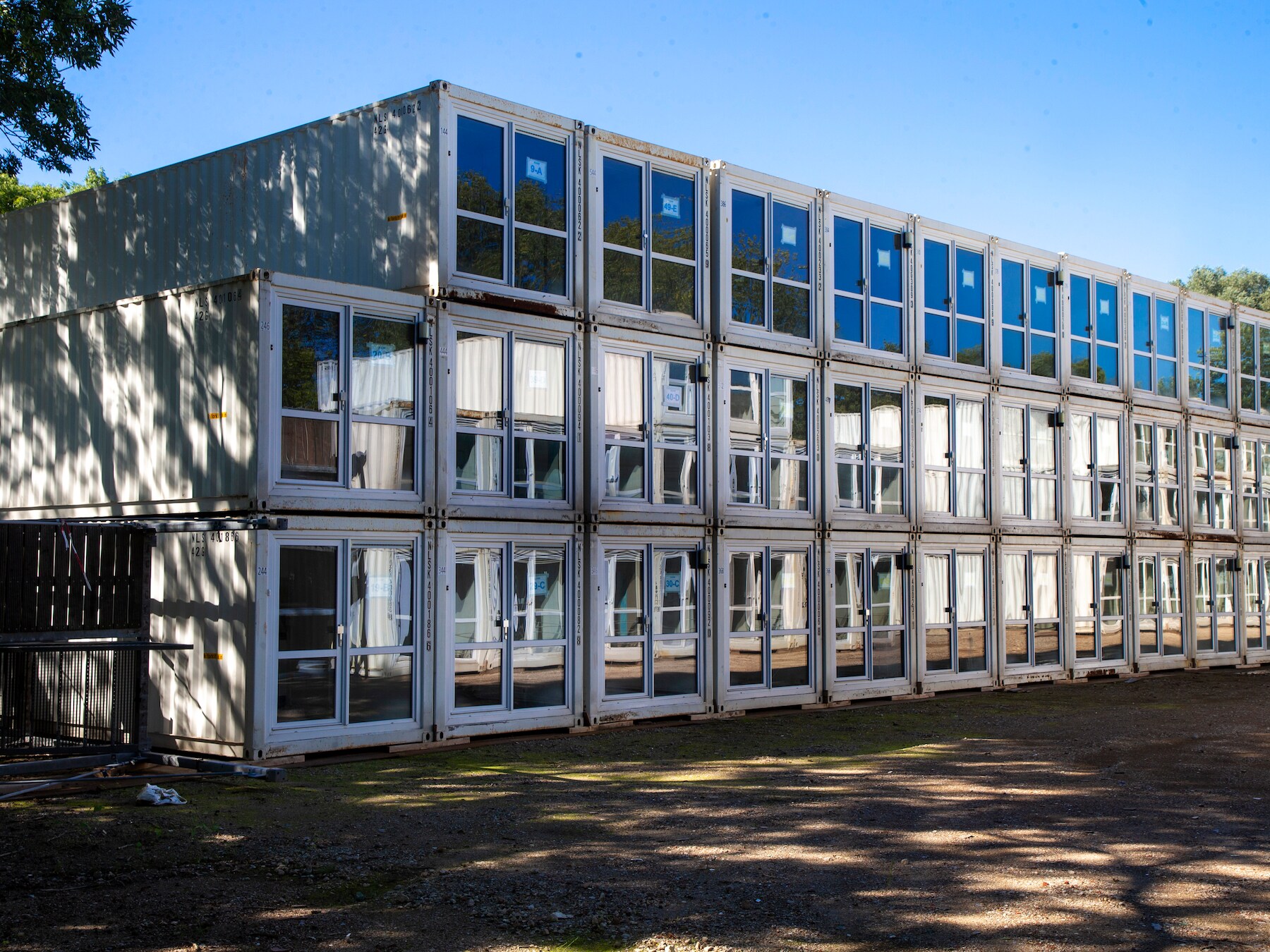 De containerwoningen aan de Pagelaan in Utrecht.