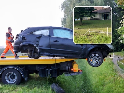 Dronken automobilist crasht midden in de nacht in tuin van Marcia, dan komen ineens zijn vrienden aa