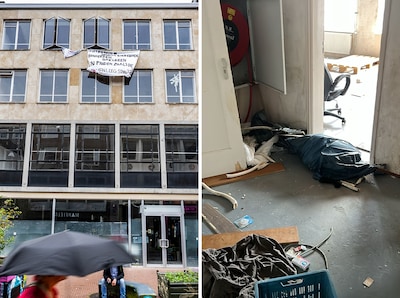 Krakers weg uit pand in centrum van Nijmegen, maar 'het is wel een puinhoop'