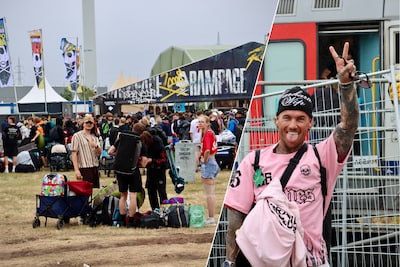 Flinke vertraging voor Rampage Express, maar honderen festivalgangers aan boord kunnen het niet sche