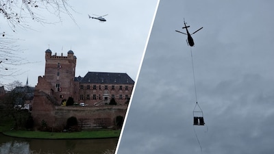 Gloednieuwe warmtepompen voor middeleeuws kasteel zijn op bijzondere manier geleverd: ‘Volgens mij i