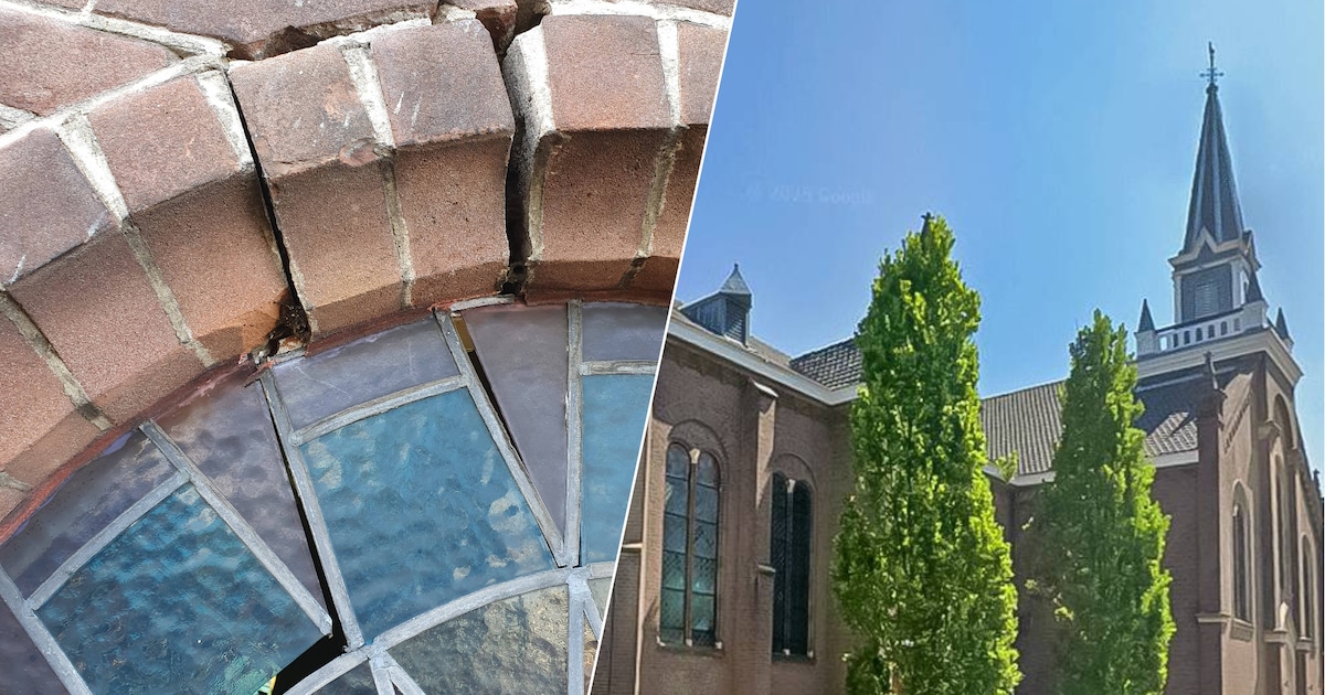 Grote scheuren en los glas-in-lood: Bethelkerk wil paalrot aanpakken