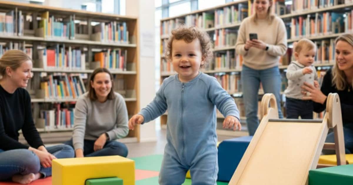 Beweegactiviteit 'Dreumes in beweging' in bibliotheek Zwijndrecht