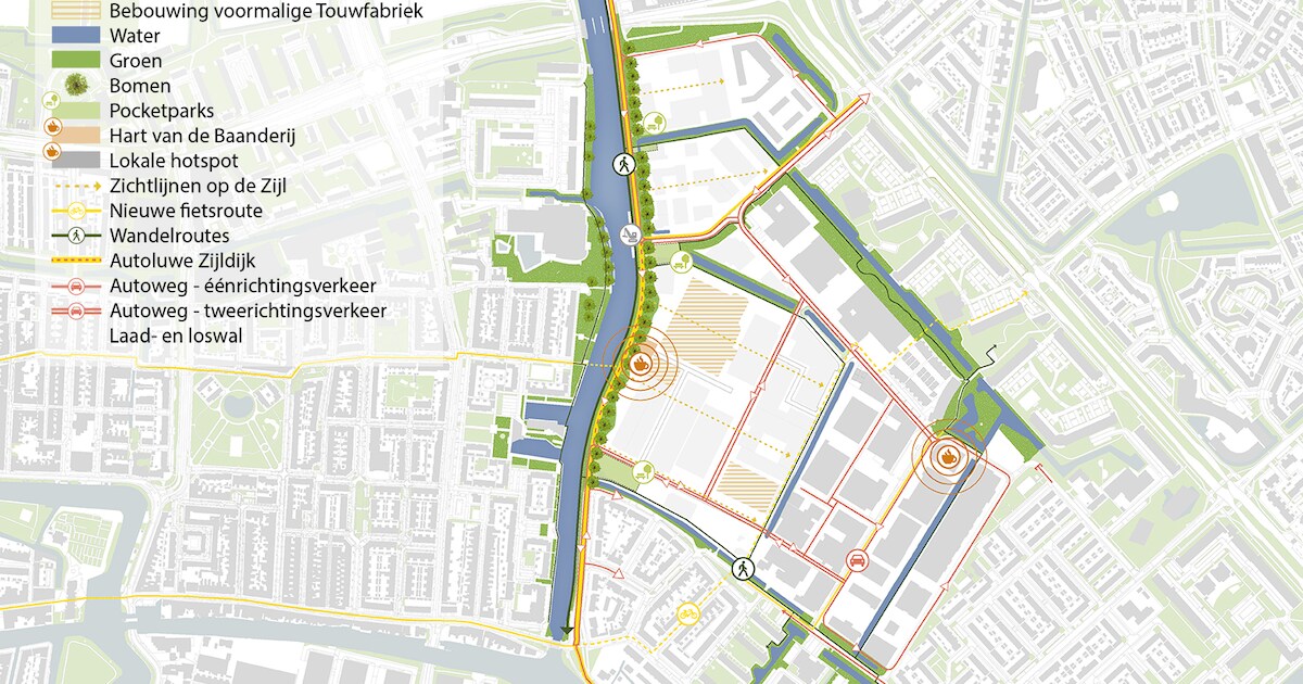 Leiderdorp bereidt aanleg fietsroutes over Baanderij voor