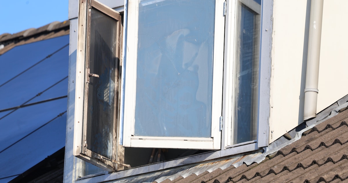 Droger in brand op zolder van woning aan de Sartrezijde in Zoetermeer: twee honden gered