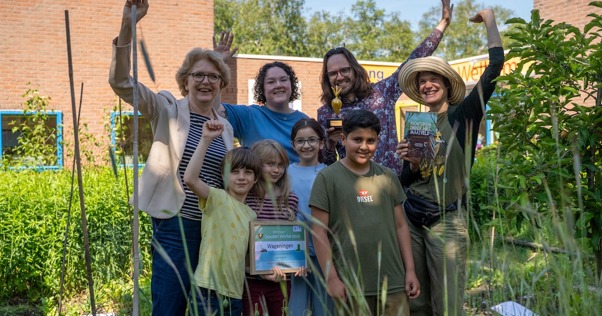 Wageningen wint Gouden Wortel voor schooltuininitiatieven