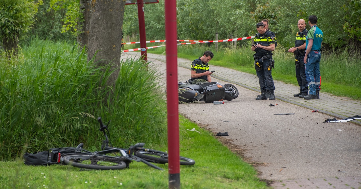 Fietser en scooterrijder gewond na botsing aan het Thorbeckepark in Nieuwegein