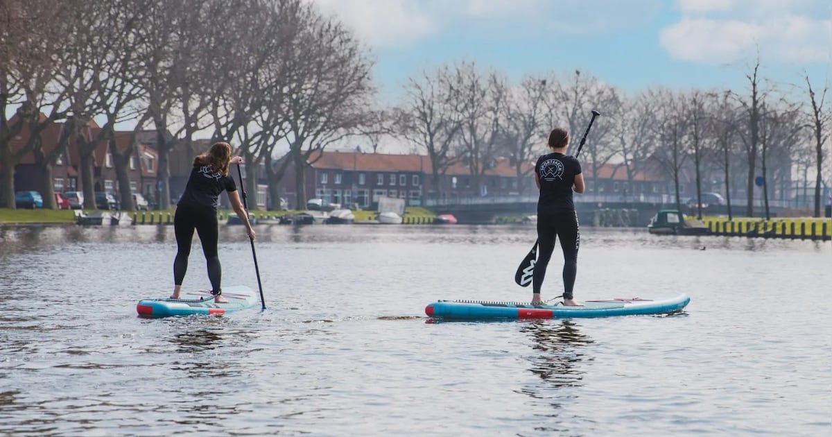 Sportieve opruimactie op water en land in Woerden