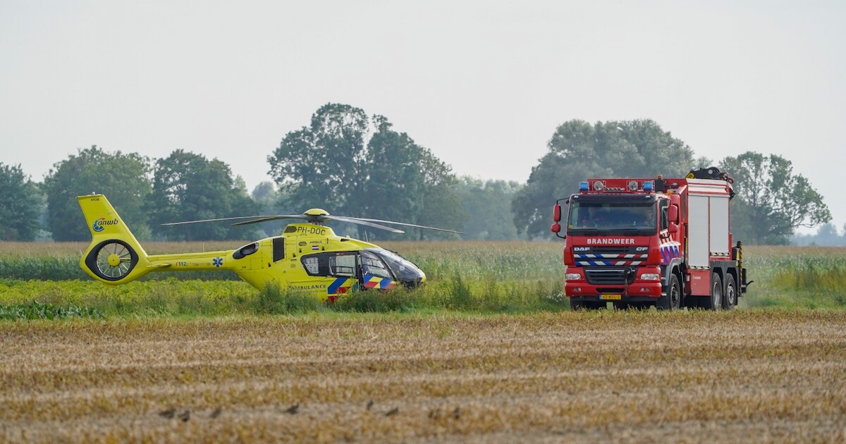 Ernstig bedrijfsongeluk bij agrarisch bedrijf in Stedum