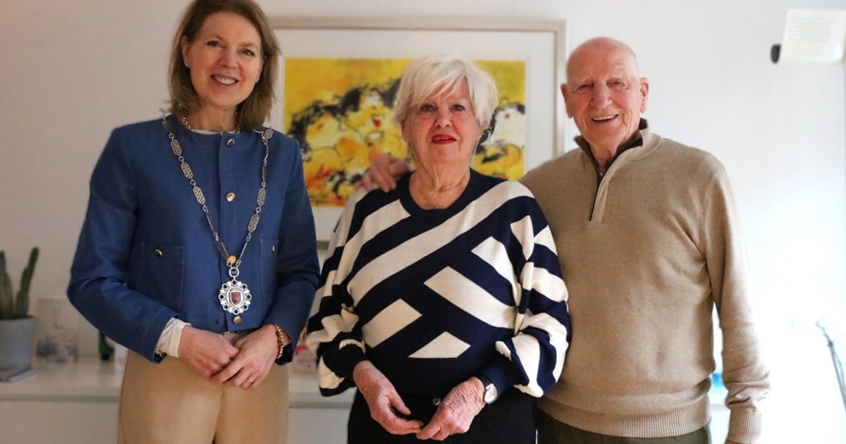 Anneke en Cor Portasse-Visscher vieren diamanten huwelijk in Ouder-Amstel